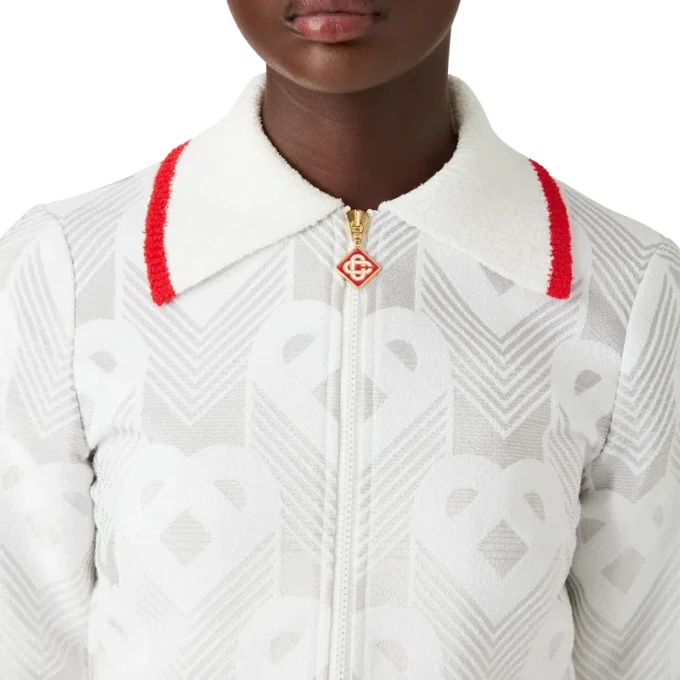 Gradient Heart Monogram-frottéjacka