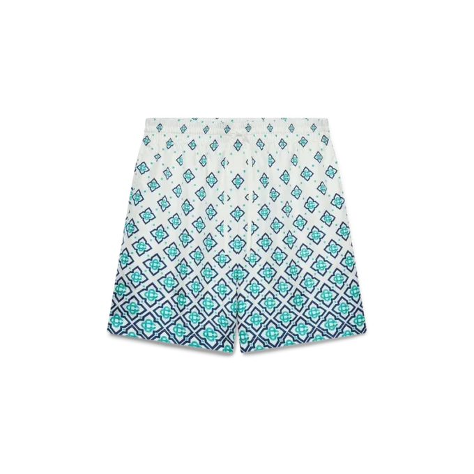 Gradient Monogram Silk Shorts Gradient Monogram Silk Shorts