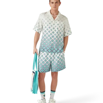 Gradient Monogram Silk Shorts