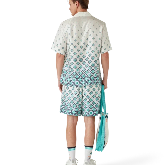 Gradient Monogram Silk Shorts Gradient Monogram Silk Shorts