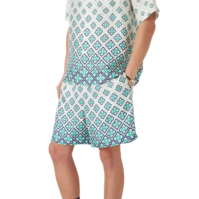Gradient Monogram Silk Shorts Gradient Monogram Silk Shorts