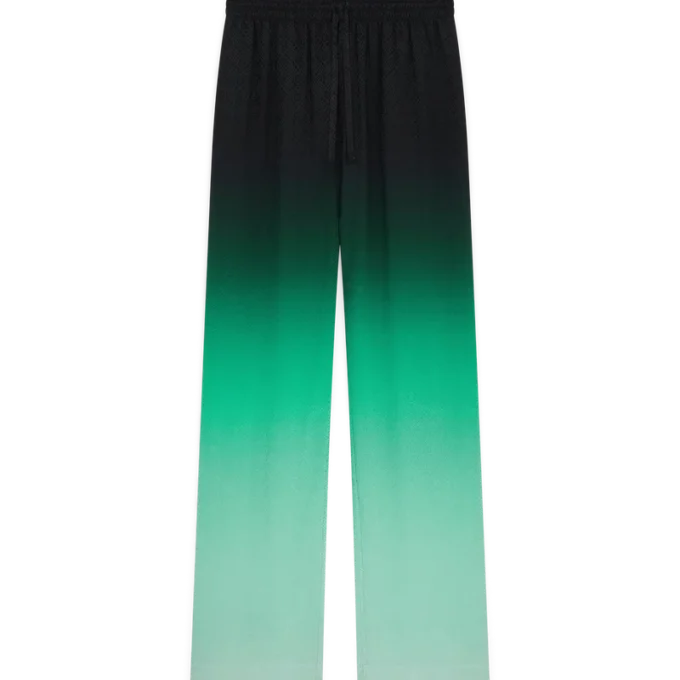 Gradient Ping Pong Jacquard-silkesbyxor