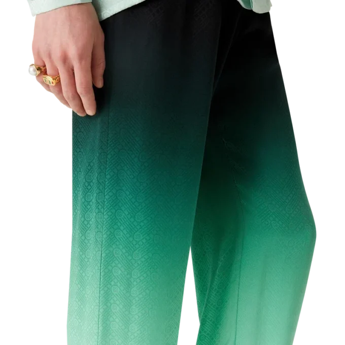 Gradient Ping Pong Jacquard-silkesbyxor