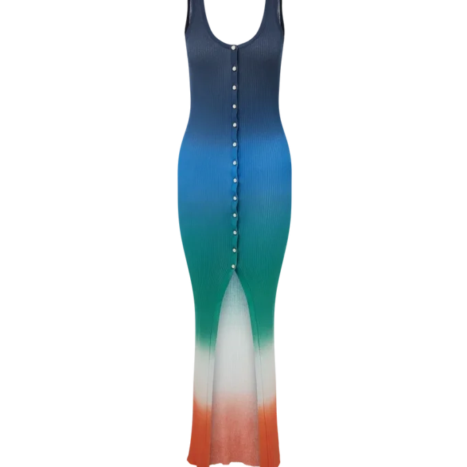 Gradient Rib Klänning