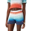 Gradient Shirred Shorts Gradient Shirred Shorts
