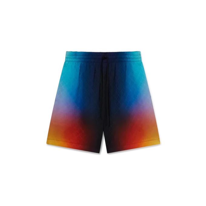 Gradient Silk Shorts