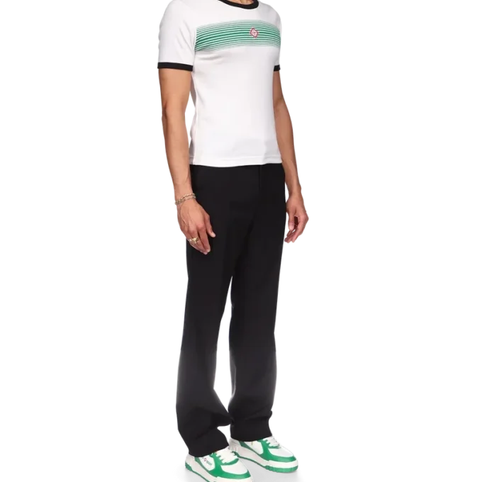 Gradient Stripe Ringer T-shirt