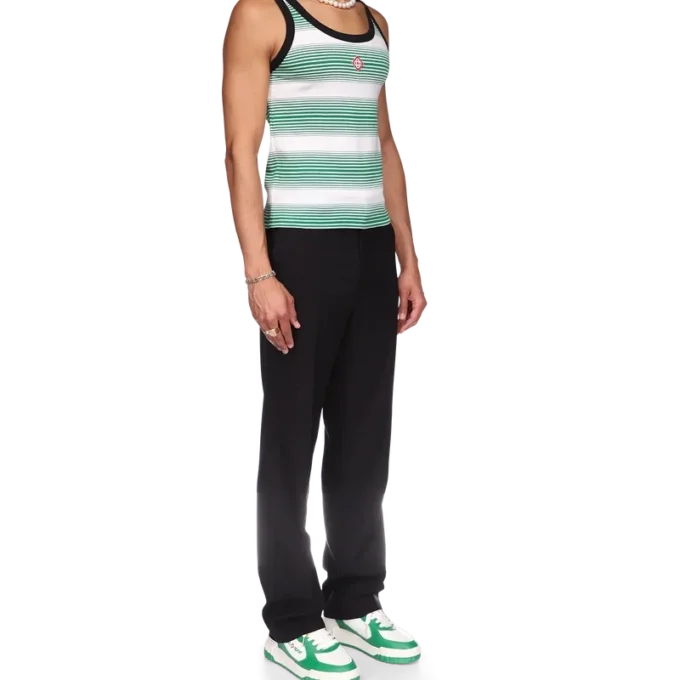 Gradient Stripe Ringer Tank Top