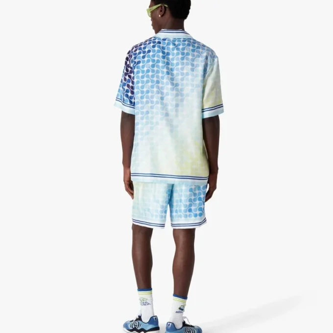 Gradient Tennis Tile kortärmad silkeskjorta Gradient Tennis Tile kortärmad silkeskjorta