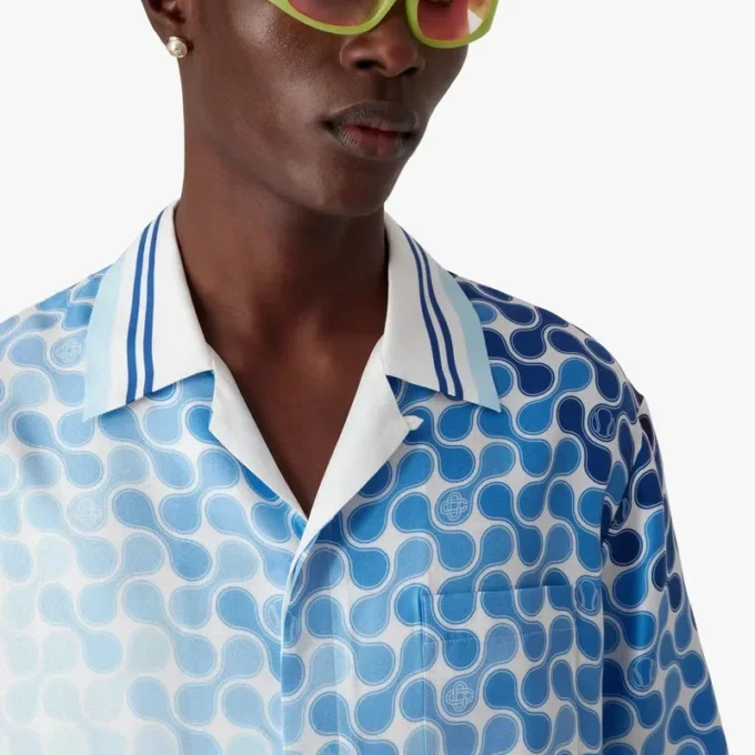 Gradient Tennis Tile kortärmad silkeskjorta Gradient Tennis Tile kortärmad silkeskjorta