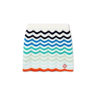 Gradient Wave Crochet Kjolar