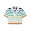Gradient Wave Crochet Top