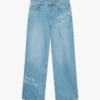 Graffiti-slitna jeans