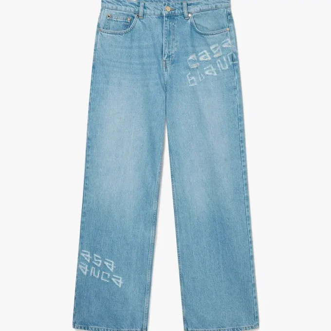 Graffiti-slitna jeans Graffiti-slitna jeans