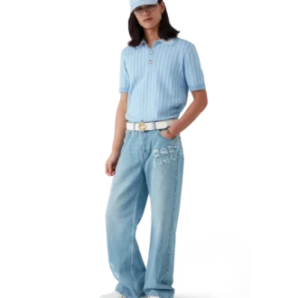 Graffiti-slitna jeans