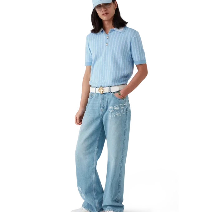 Graffiti-slitna jeans Graffiti-slitna jeans