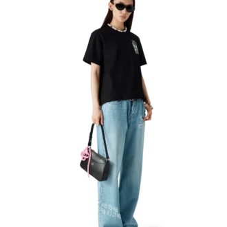 Graffiti-slitna jeans