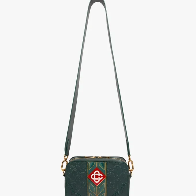 Grön Monogram-crossbodyväska Grön Monogram-crossbodyväska