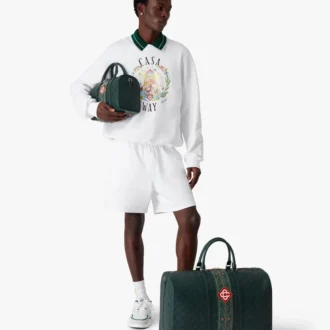 Grön Monogram-weekendväska