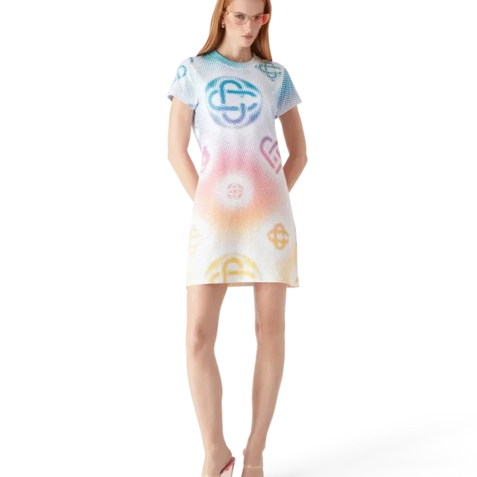 Halftone Logo T-shirtklänning Halftone Logo T-shirtklänning