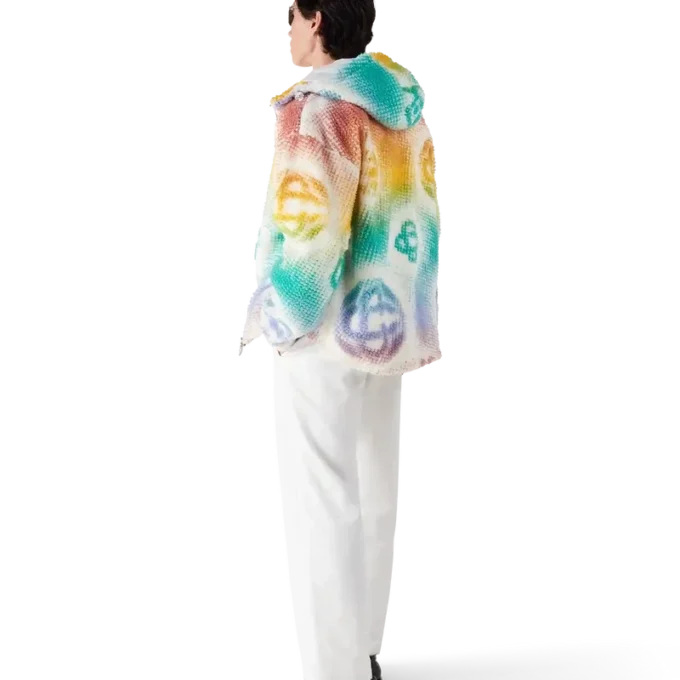 Halftone Monogram fleecejacka Halftone Monogram fleecejacka