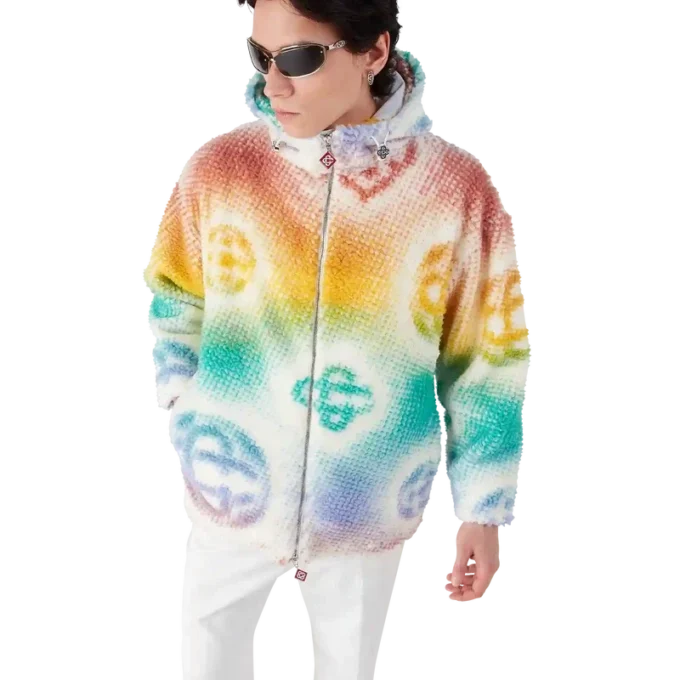 Halftone Monogram fleecejacka Halftone Monogram fleecejacka