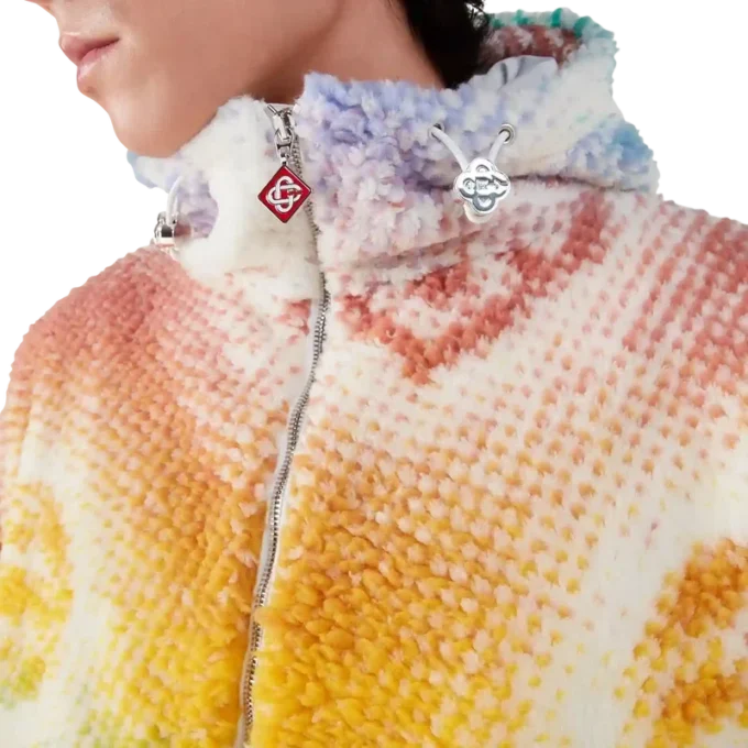 Halftone Monogram fleecejacka Halftone Monogram fleecejacka