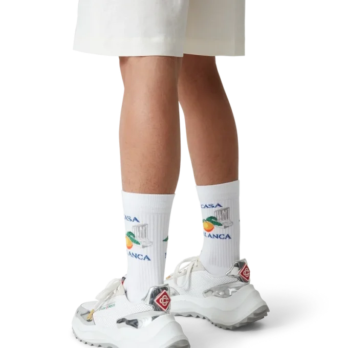 Herr Atlantis vit & krom sneaker