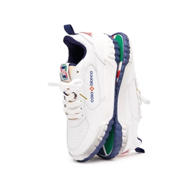 Herr Court White & Navy Sneaker