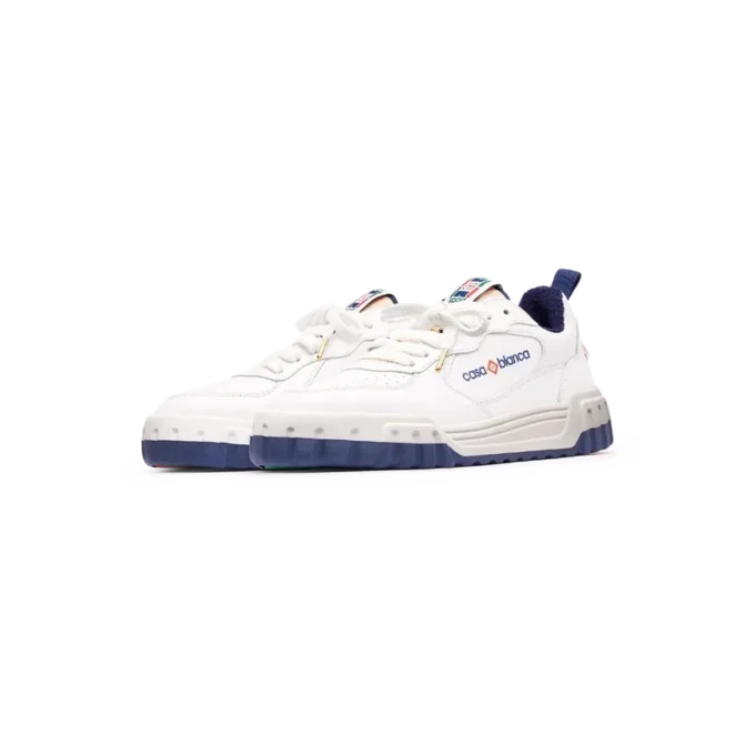 Herr Court White & Navy Sneaker