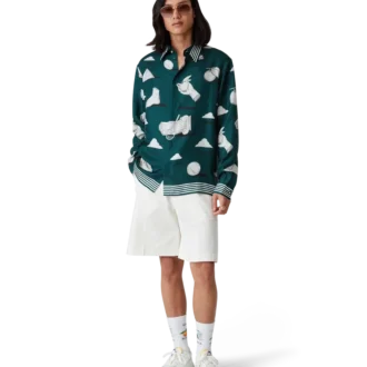 Herrsko Court vit & grön sneaker