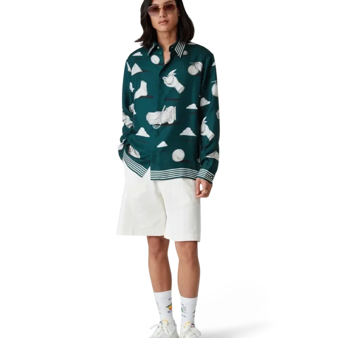 Herrsko Court vit & grön sneaker