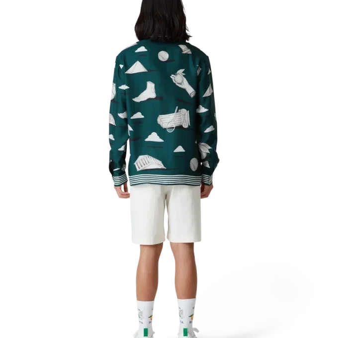 Herrsko Court vit & grön sneaker