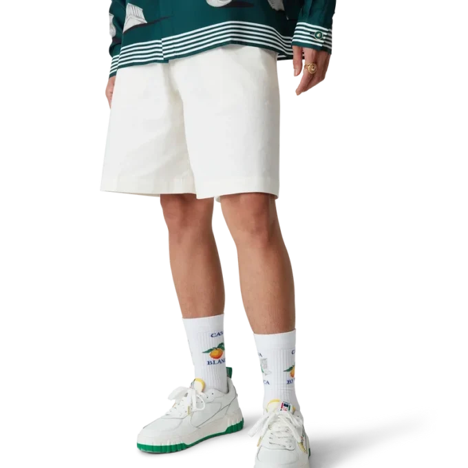 Herrsko Court vit & grön sneaker