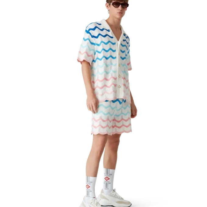 Herrskor Atlantis i vitt och tennissgrönt