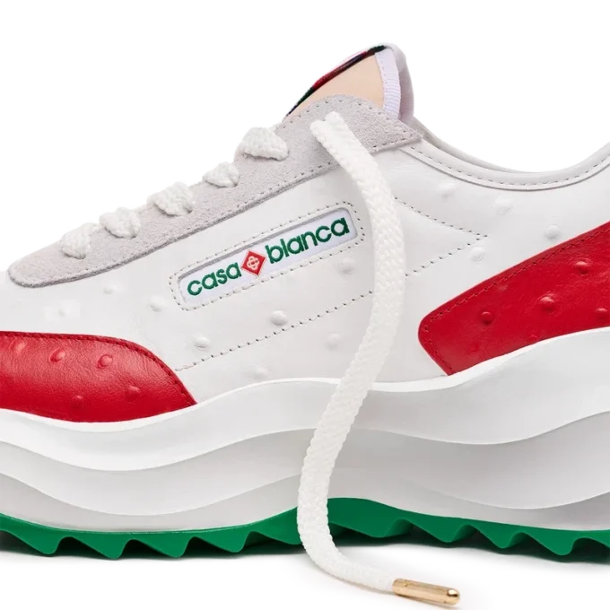 Herrskor Atlantis Red Ostrich