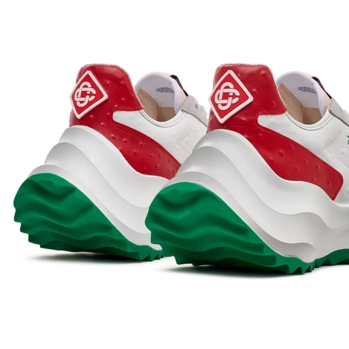 Herrskor Atlantis Red Ostrich