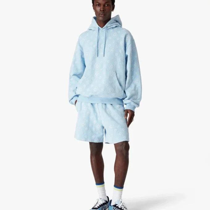 Huvtröja med applikerat monogram