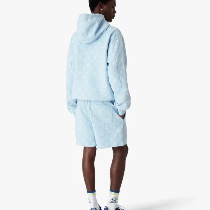 Huvtröja med applikerat monogram