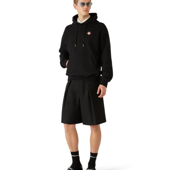 Huvtröja med diamantlogo