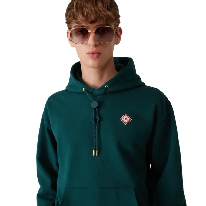 Huvtröja med diamantlogo