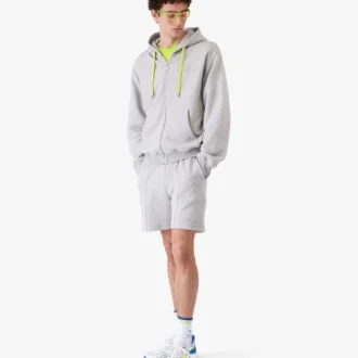 Huvtröja med dragkedja i kashmirblandning