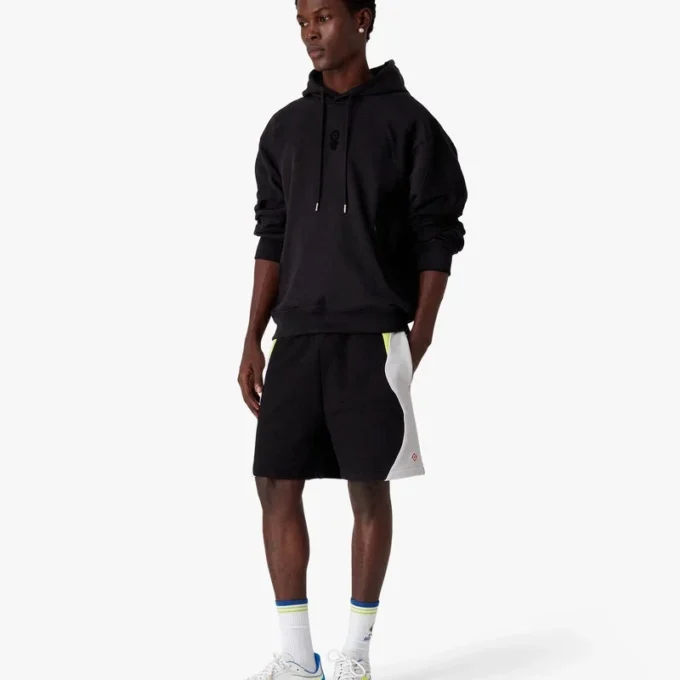 Huvtröja med flocktryck av Squash-logotyp