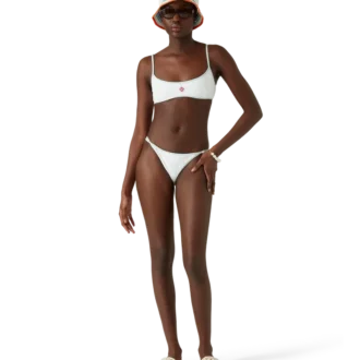 Bikinibottnar med jacquardmonogram