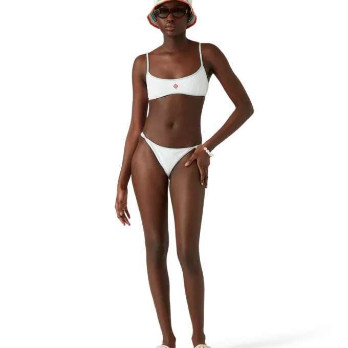 Bikinibottnar med jacquardmonogram Bikinibottnar med jacquardmonogram