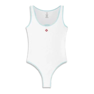 Jacquard-monogram-baddräkt