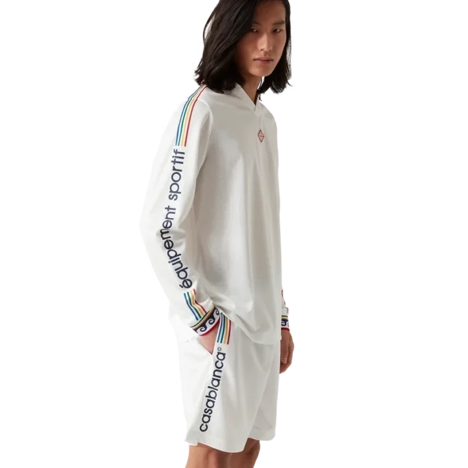 Jacquard Monogram fotbollskjorta med långa ärmar