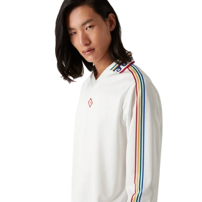 Jacquard Monogram fotbollskjorta med långa ärmar