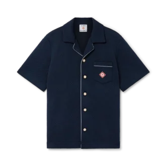 Jacquard-skjorta med monogram