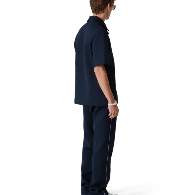 Jacquard-skjorta med monogram